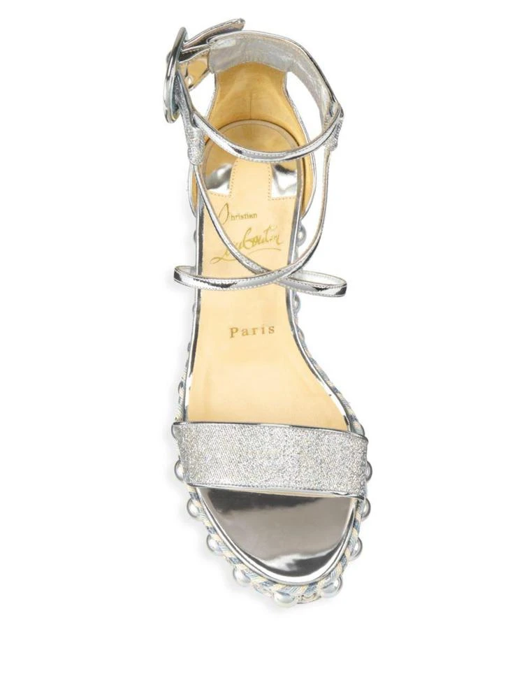 商品Christian Louboutin|Chocazeppa Wedge Sandals,价格¥5609,第4张图片详细描述