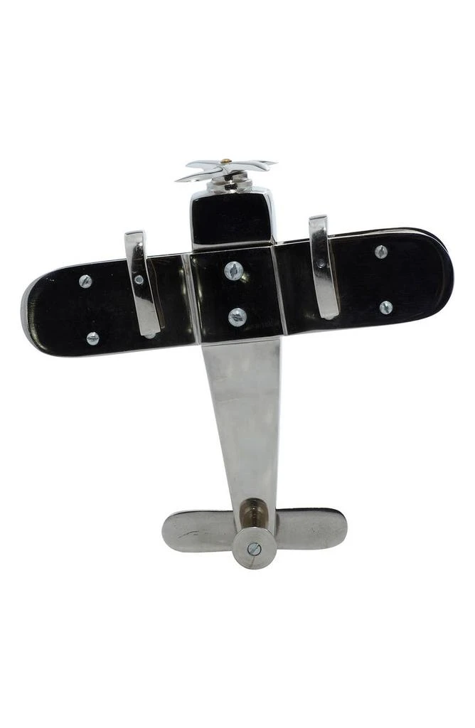 商品VIVIAN LUNE HOME|Silvertone Aluminum Airplane Sculpture,价格¥393,第2张图片详细描述