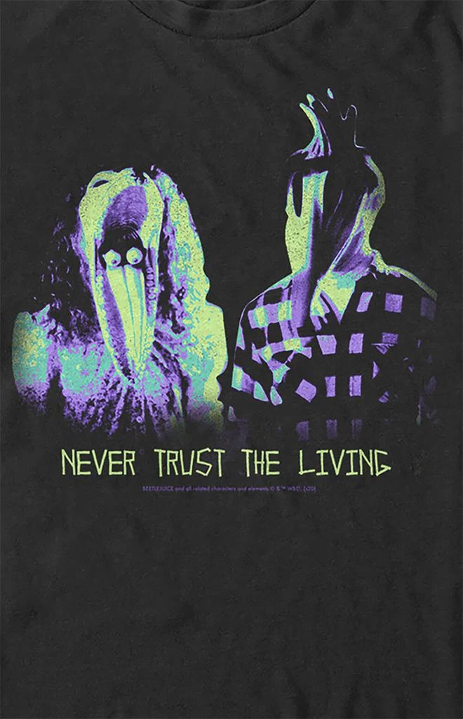 商品FIFTH SUN|Beetlejuice Never Trust The Living T-Shirt,价格¥231,第2张图片详细描述