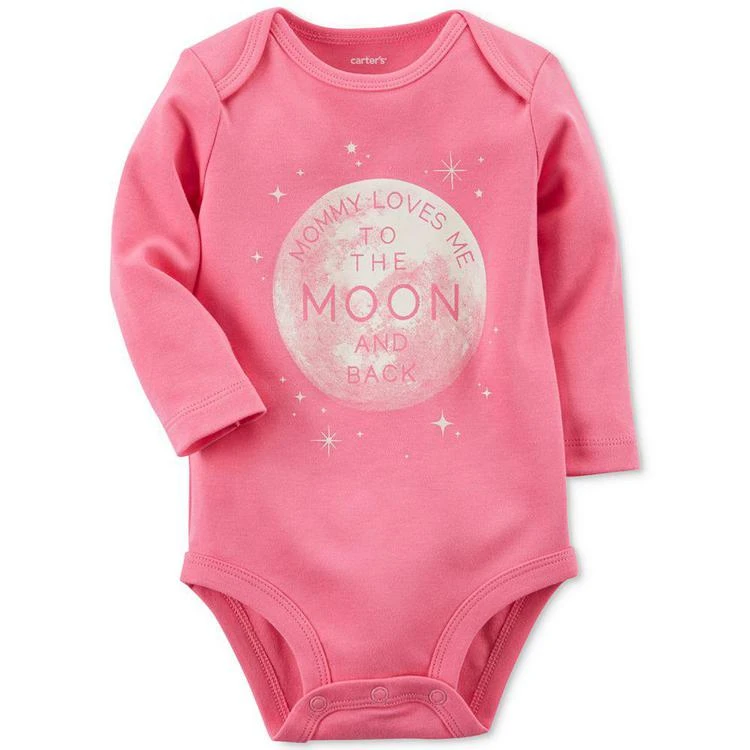 商品Carter's|To The Moon and Back Cotton Bodysuit, Baby Girls (0-24 months),价格¥28,第1张图片