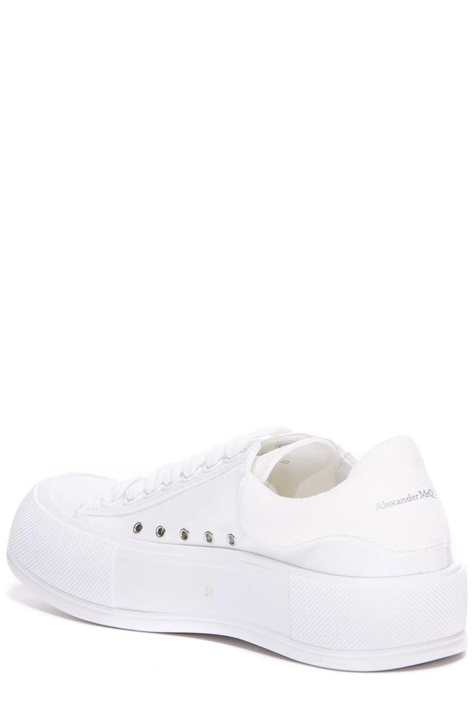 商品Alexander McQueen|Alexander McQueen Deck Plimsoll Lace-Up Sneakers,价格¥2195,第3张图片详细描述