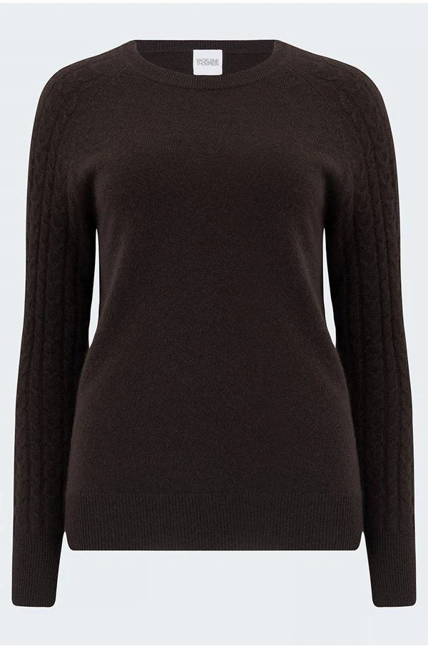 商品Madeleine Thompson|Madeleine Thompson - Fuschia Jumper in Chocolate Brown,价格¥1323,第1张图片