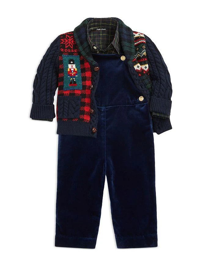 商品Ralph Lauren|Boys' Patchwork Intarsia Cardigan - Baby,价格¥512,第5张图片详细描述
