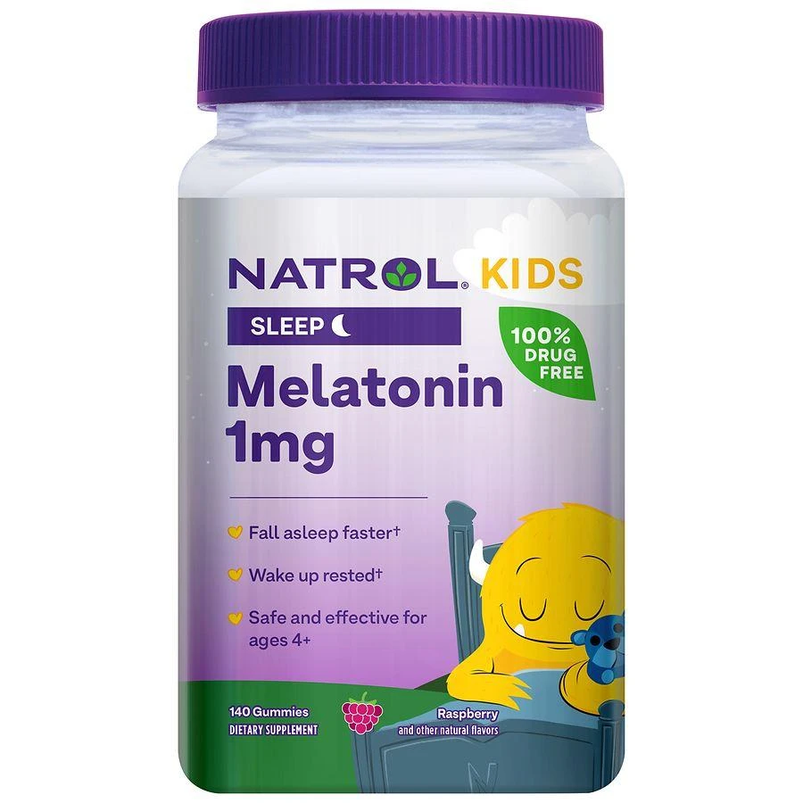 商品Natrol|Melatonin 1 mg Gummies Raspberry,价格¥140,第1张图片