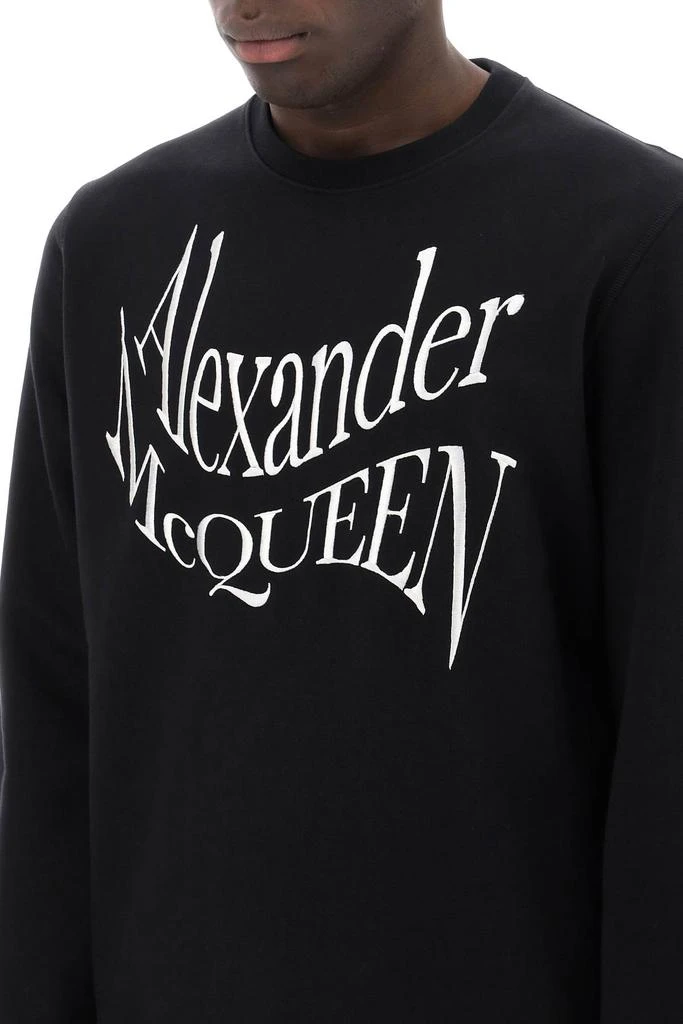 商品Alexander McQueen|warped logo sweatshirt,价格¥1936,第4张图片详细描述