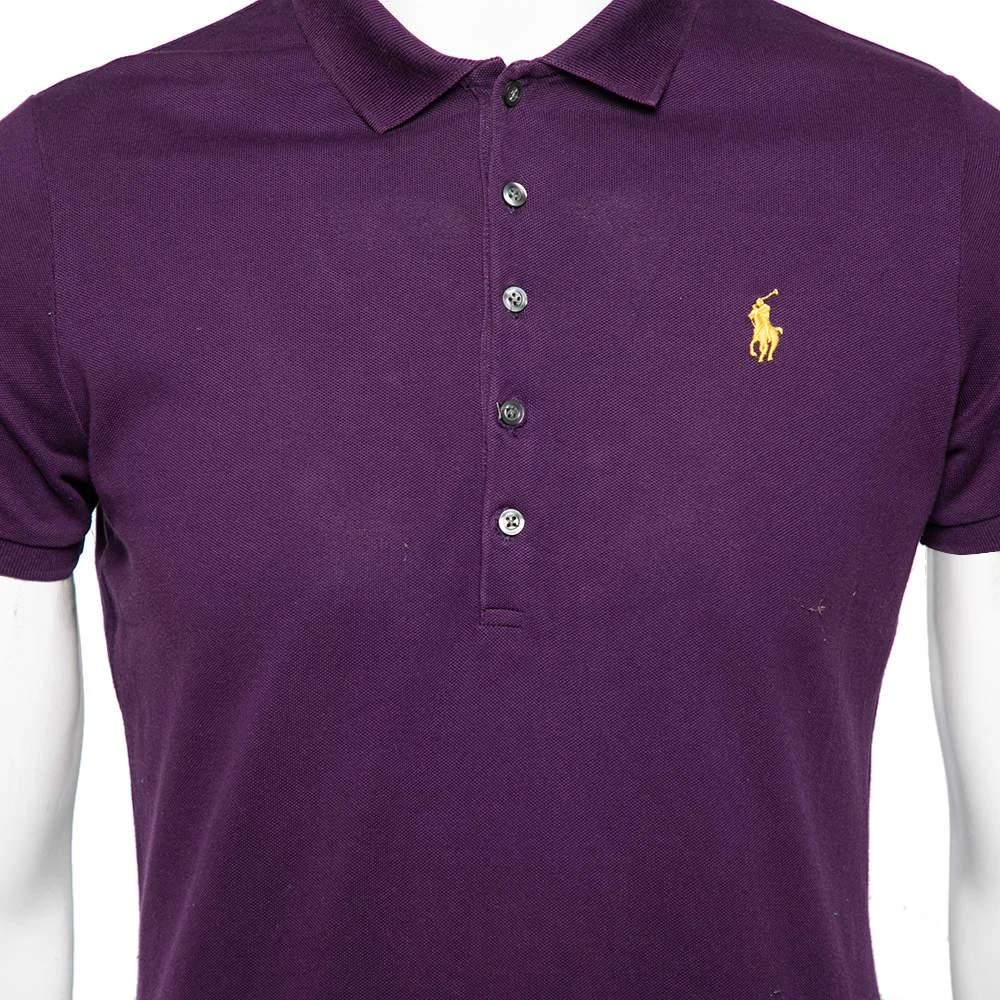 商品[二手商品] Ralph Lauren|Ralph Lauren Purple Cotton Polo Tshirt XL,价格¥805,第4张图片详细描述