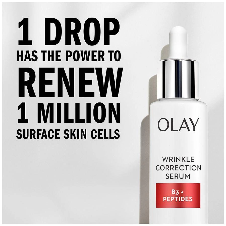 商品Olay|Wrinkle Correction Serum with Vitamin B3+ Collagen Peptides Fragrance Free,价格¥221,第3张图片详细描述