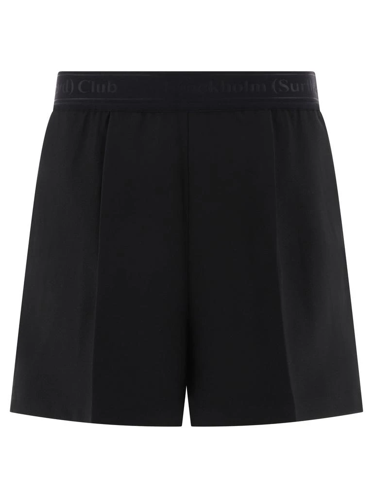 商品Stockholm Surfboard Club|With Elasticated Waist Short Black,价格¥716,第1张图片