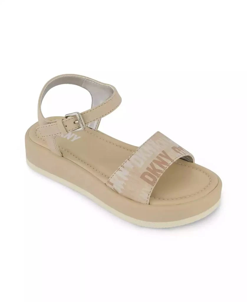 商品DKNY|Little and Big Girls Lottie Marina Logo Sandals,价格¥270,第1张图片