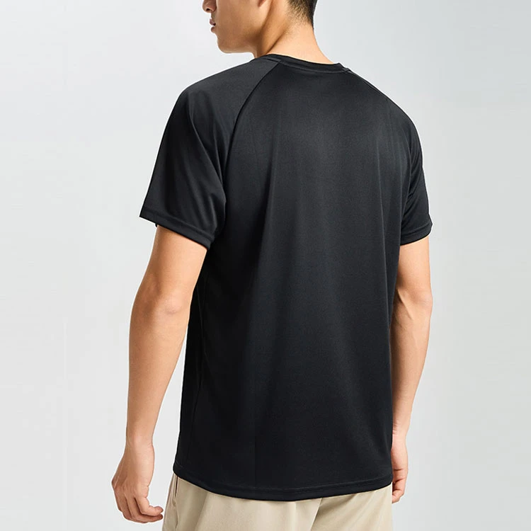 商品[国内直发] Asics|品牌logo跑步针织套头舒适透气休闲运动圆领短袖T恤 男款 黑色,价格¥305,第4张图片详细描述