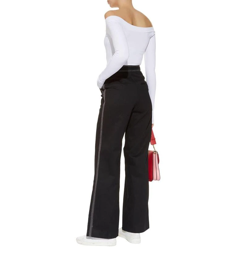 商品Self Portrait|Wide Leg Canvas Trousers,价格¥2294,第3张图片详细描述