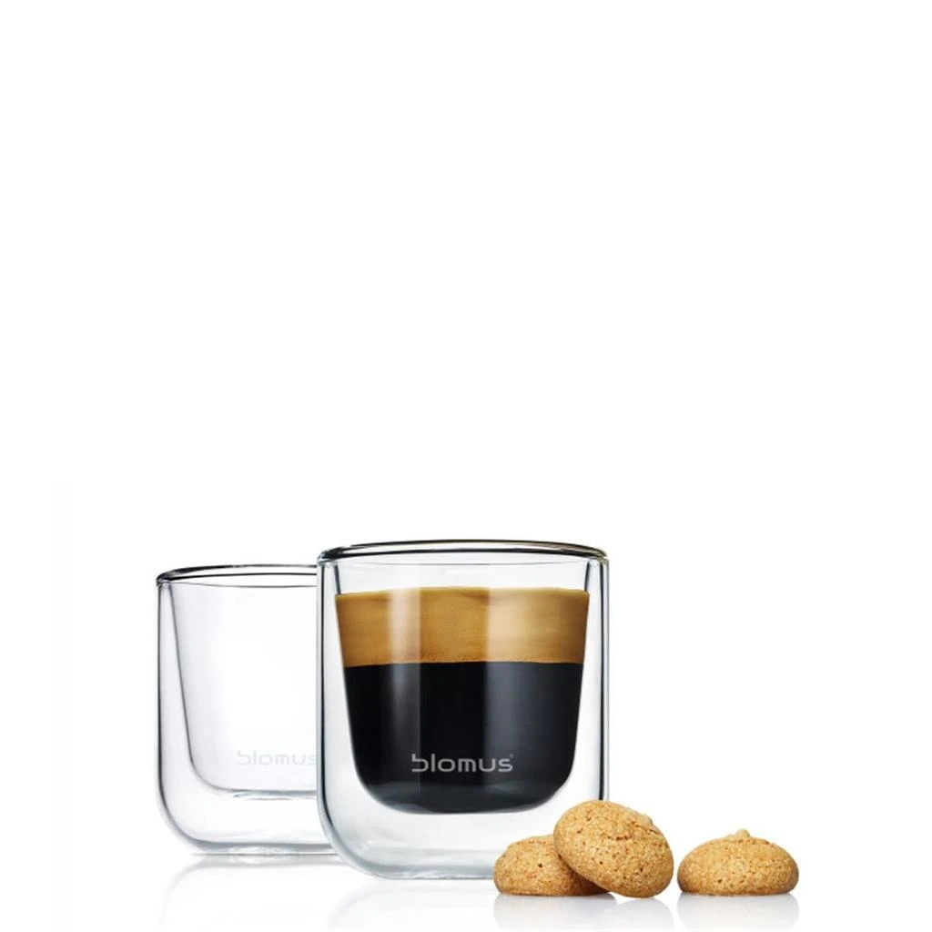 商品Blomus|Blomus 63652 Insulated Espresso Tea Glasses, Set of 2,价格¥228,第1张图片