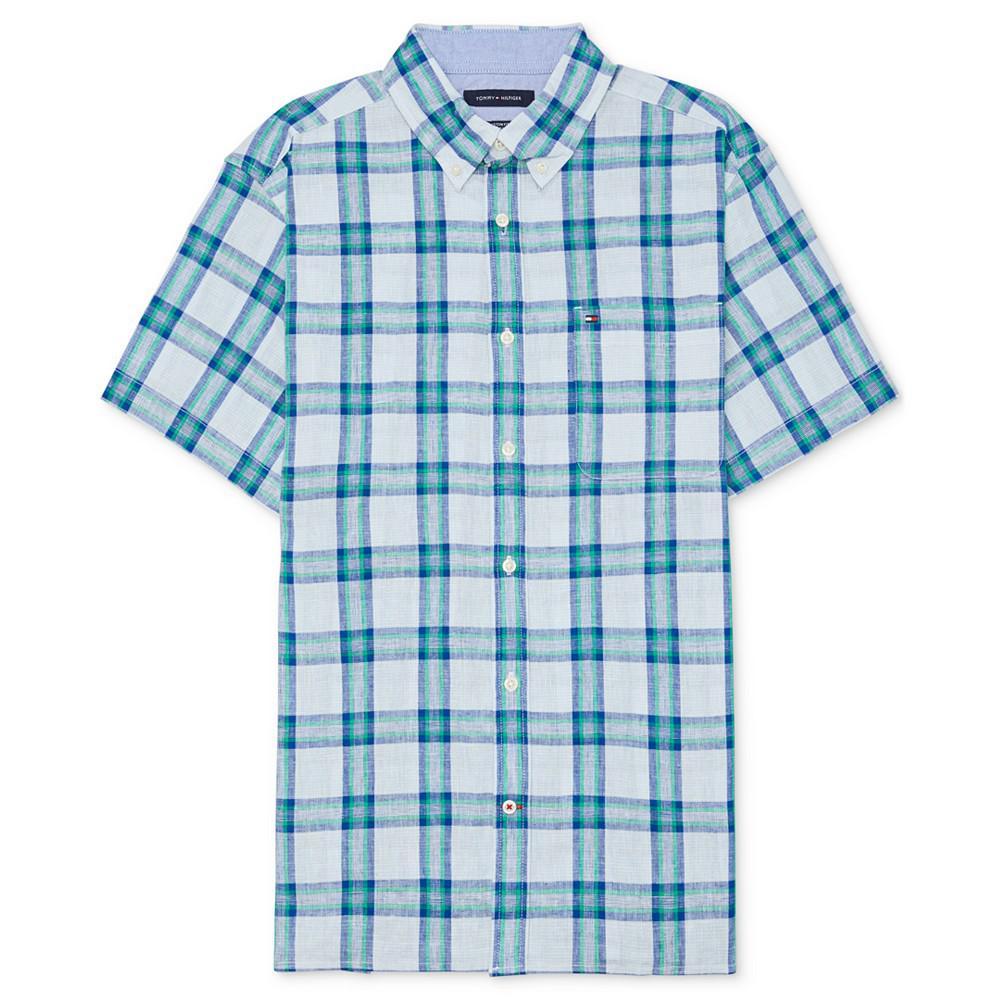 商品Tommy Hilfiger|Men's Adaptive Classic Fit Plaid Shirt,价格¥307,第1张图片