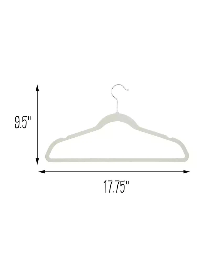 商品Honey Can Do|Collapsible Hangers and Velvet Non-Slip Hangers, 55 Piece,价格¥584,第4张图片详细描述