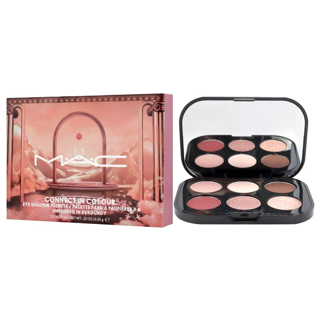 商品MAC|Connect In Colour Eye Shadow Palette - Embedded in Burgundy by MAC for Women - 0.22 oz Eye Shadow,价格¥276,第4张图片详细描述