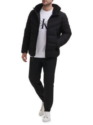 商品Calvin Klein|Down Puffer Faux Fur Hooded Jacket,价格¥573,第7张图片详细描述