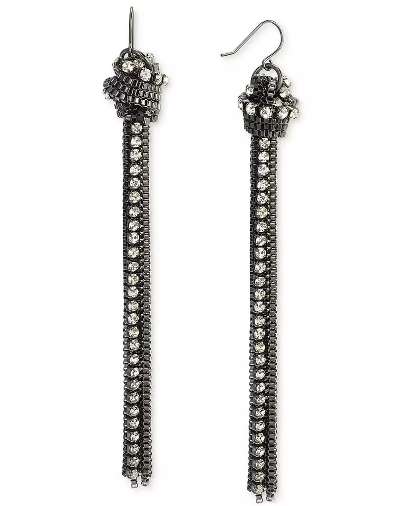 商品INC International|Pavé & Chain Tassel Linear Drop Earrings, Created for Macy's,价格¥59,第1张图片