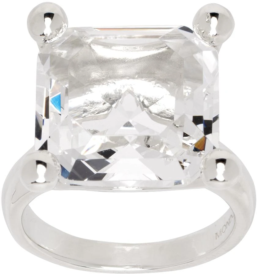 商品Mondo Mondo|Silver Atomic Square Ring,价格¥3137,第1张图片
