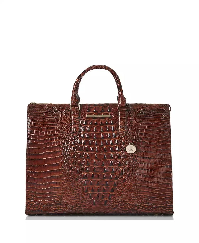 商品Brahmin|Large Leather Business Tote,价格¥2955,第1张图片