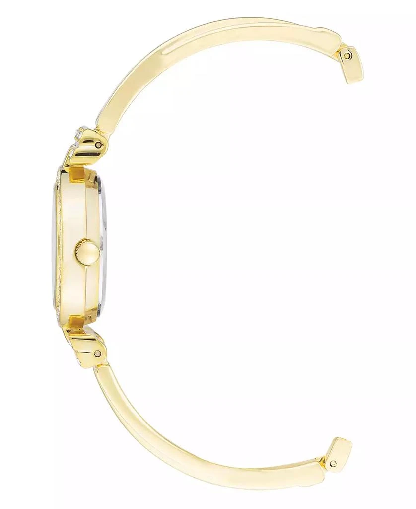 商品Anne Klein|Women's Gold-Tone Alloy Bangle with Crystal Accents Fashion Watch 37mm Set 4 Pieces,价格¥1326,第2张图片详细描述