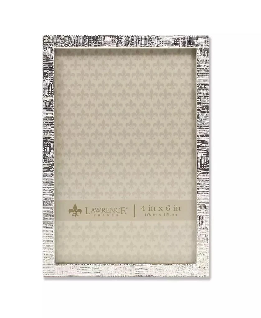 商品Lawrence Frames|Silver Metal Picture Frame with Linen Pattern - 4" x 6",价格¥189,第1张图片