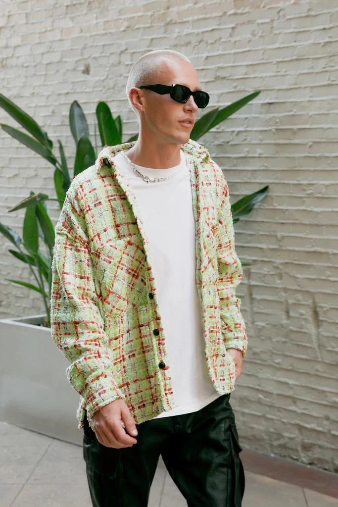 商品MNML|Heavyweight Woven Flannel - Green,价格¥489,第2张图片详细描述