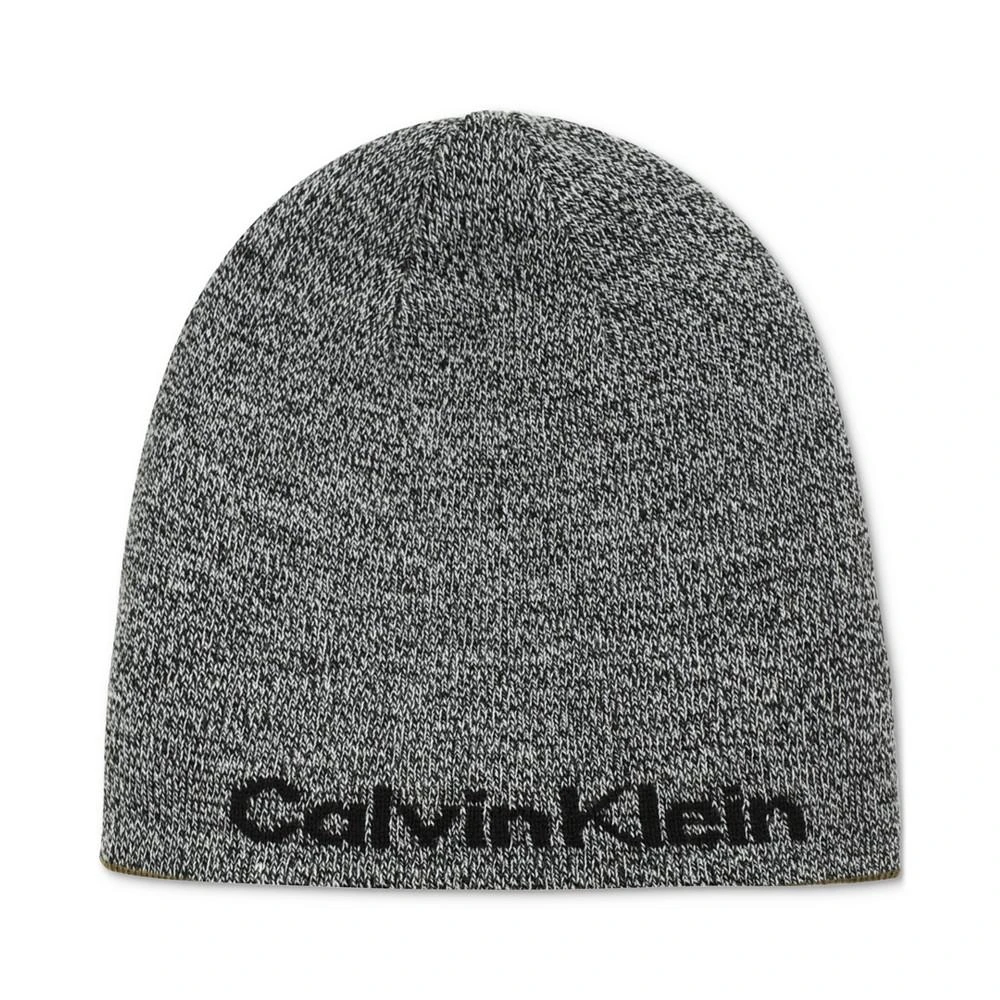 商品Calvin Klein|Men's Tweed Logo 2-In-1 Reversible Beanie,价格¥209,第3张图片详细描述