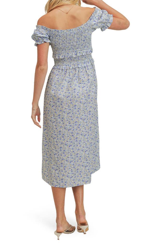 商品Lush|Floral Print Smocked Midi Dress,价格¥205,第4张图片详细描述