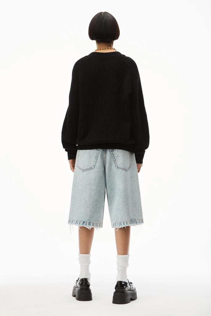 商品Alexander Wang|RIBBED CREWNECK SWEATER IN ALPACA FLEECE,价格¥1643,第5张图片详细描述