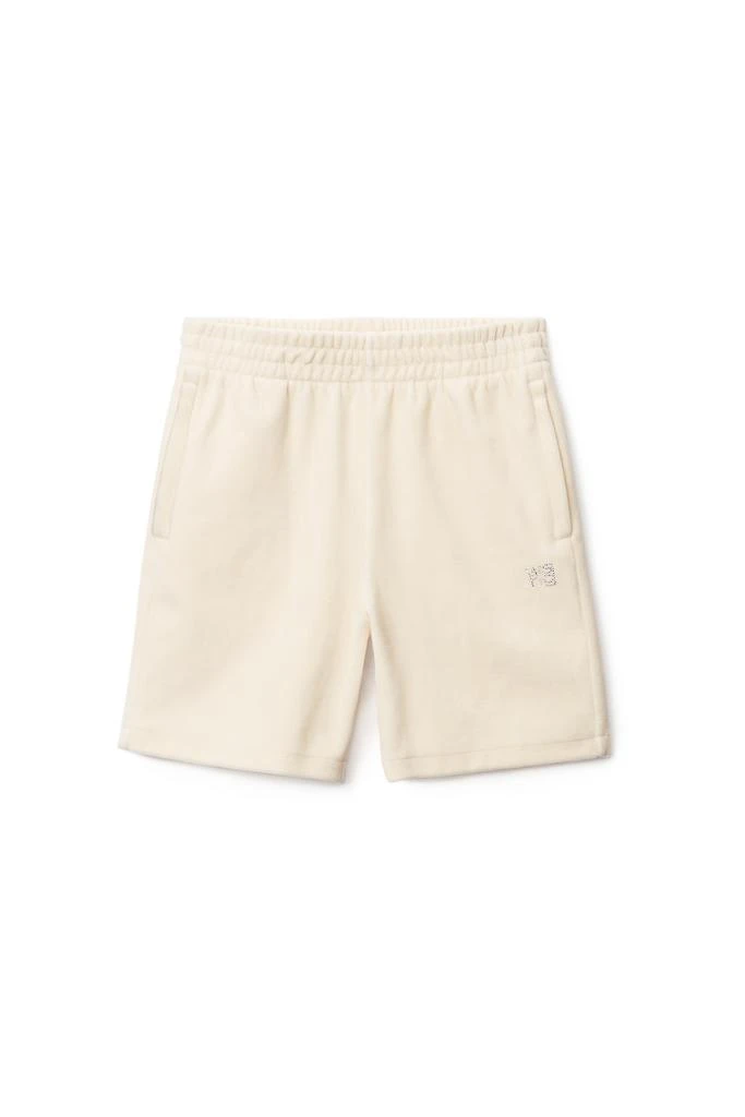 商品[国内直发] Alexander Wang|HOTFIX LOGO SWEATSHORT IN VELOUR,价格¥955,第1张图片