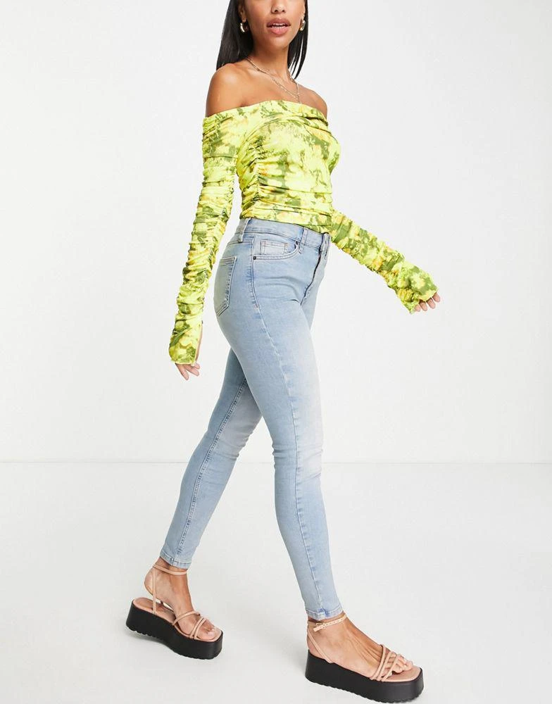 商品Topshop|Topshop Jamie jeans in authentic blue,价格¥275,第4张图片详细描述