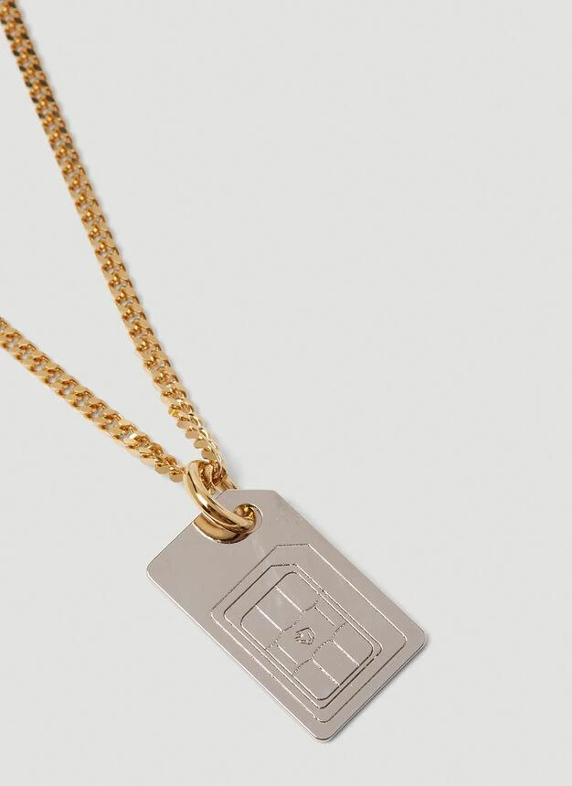 商品In Gold We Trust|Sim Card Pendant Necklace in Silver,价格¥1308,第3张图片详细描述