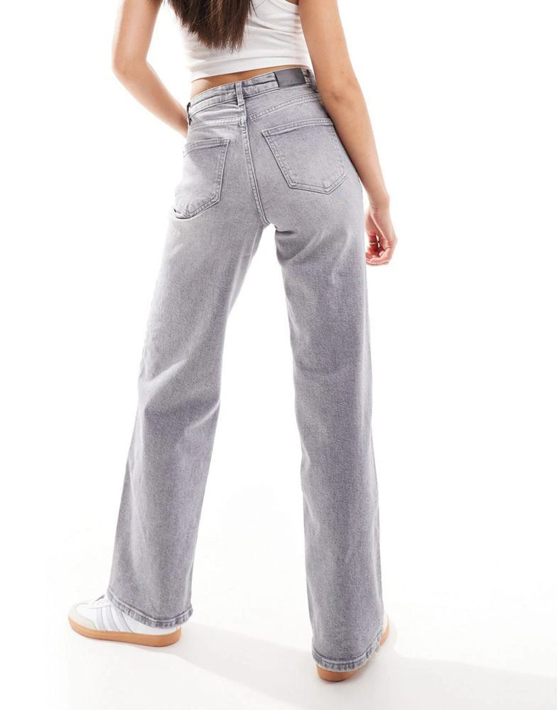 商品ONLY|ONLY Juicy high waisted wide leg jean in grey wash,价格¥373,第4张图片详细描述