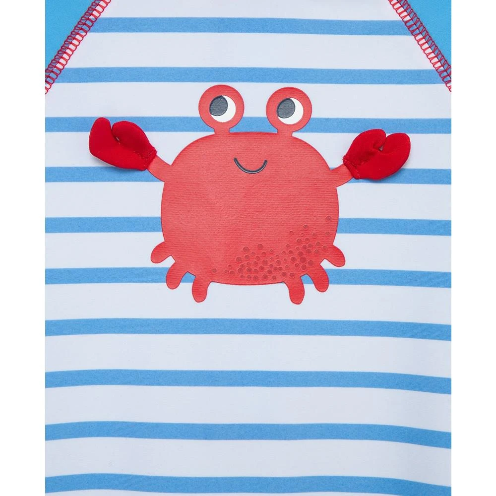 商品Little Me|Baby Boys Crab Long Sleeve Rash Guard Swimsuit,价格¥268,第3张图片详细描述