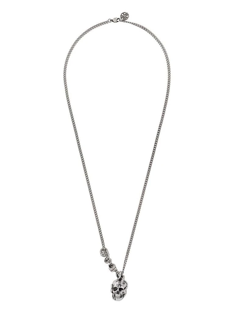 商品Alexander McQueen|ALEXANDER MCQUEEN Necklace with logo,价格¥2212,第1张图片