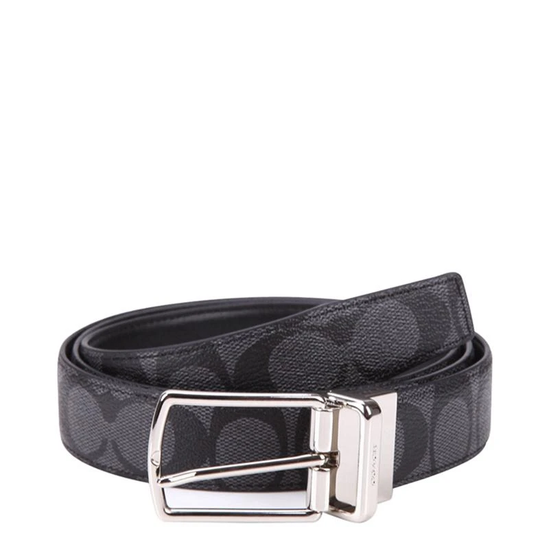 商品Coach|香港直发COACH 男士均码盒装腰带黑色,价格¥1458,第14张图片详细描述