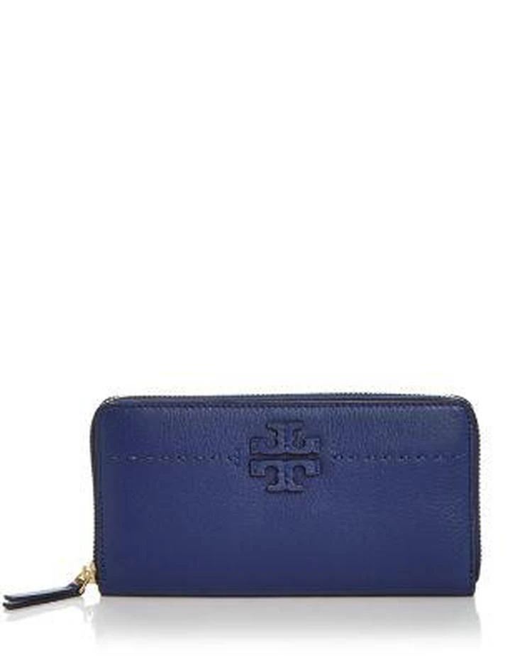 商品Tory Burch|McGraw Zip Leather Continental Wallet,价格¥1482,第1张图片