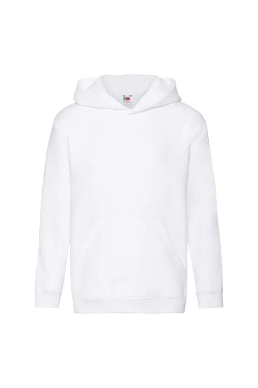 商品The Loom|Fruit Of The Loom Kids Unisex Premium 70/30 Hooded Sweatshirt / Hoodie (White),价格¥204,第1张图片