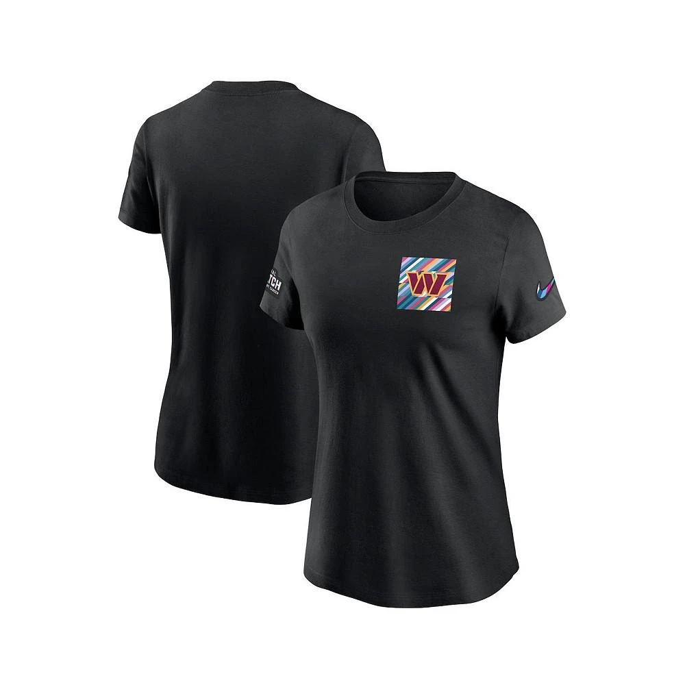 商品NIKE|Women's Black Washington Commanders 2023 NFL Crucial Catch Sideline Tri-Blend T-shirt,价格¥302,第1张图片