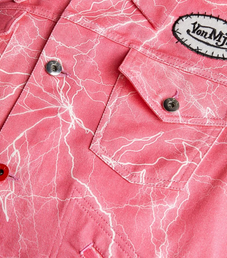 商品MJB Marc Jacques Burton|x Von Dutch Denim Marble Lightning Jacket,价格¥4171,第5张图片详细描述