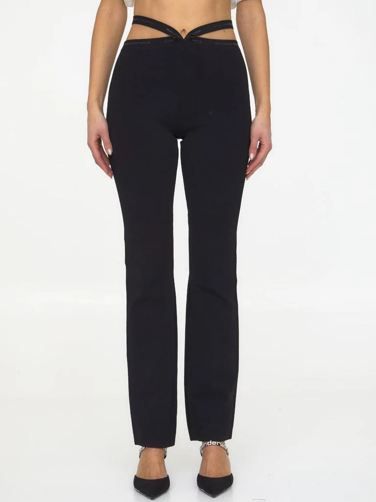 商品Alexander Wang|Criss-cross leggings with logo,价格¥2163,第1张图片