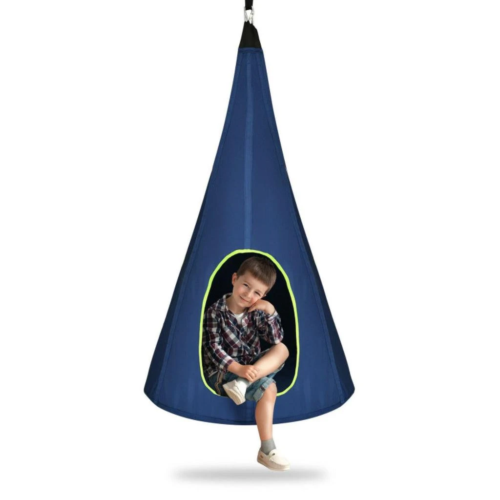 40 Inch Kids Nest Swing Chair Hanging Hammock Seat for Indoor Outdoor-Green 商品