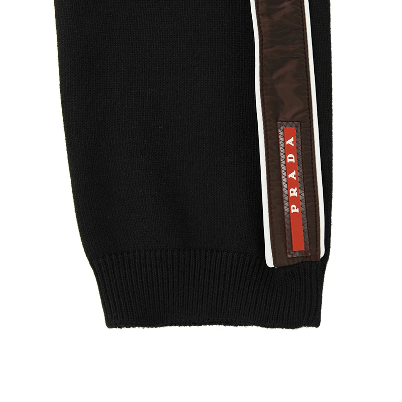 Prada 普拉达 男士黑色羊毛休闲裤 SMP10-1RF9-F0002 商品