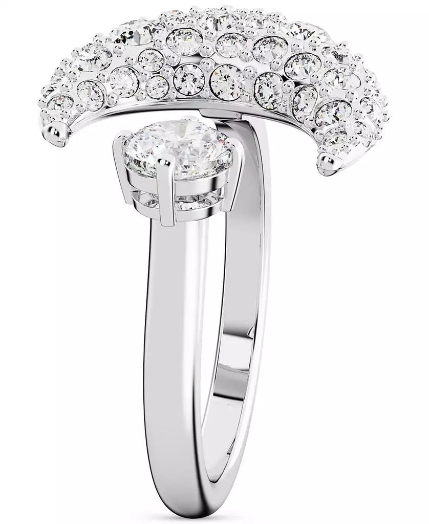商品Swarovski|Silver-Tone Luna Crystal Moon Open Ring,价格¥965,第3张图片详细描述