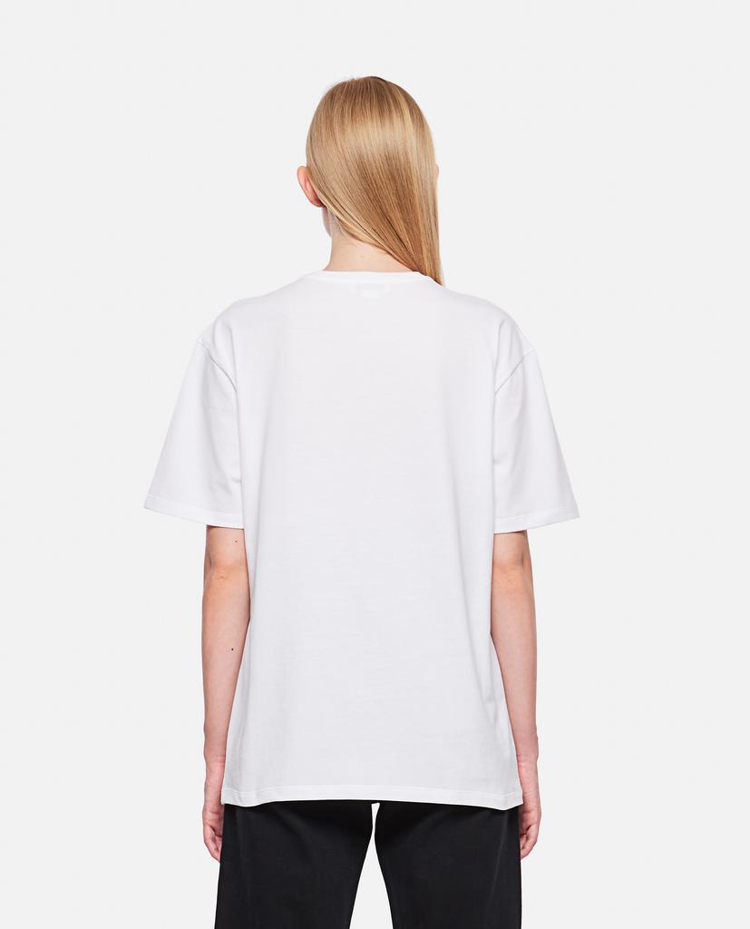 Short-sleeved T-shirt with floral skull print商品第3张图片规格展示