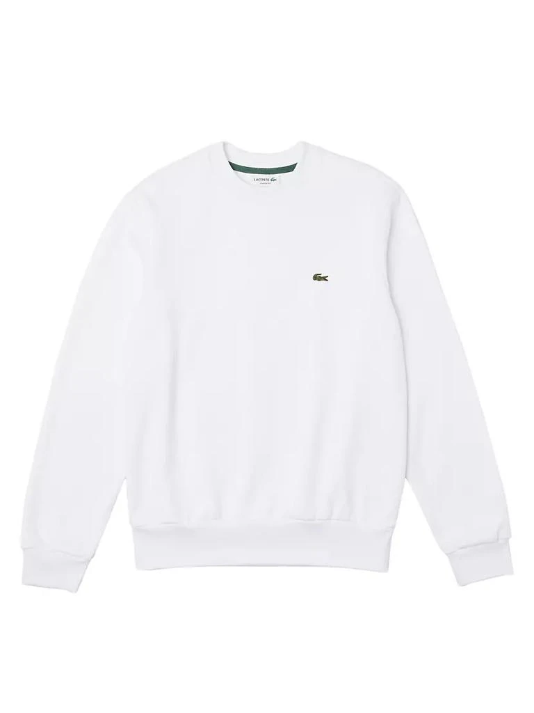 商品Lacoste|Crewneck Brushed Cotton Sweatshirt,价格¥737,第1张图片