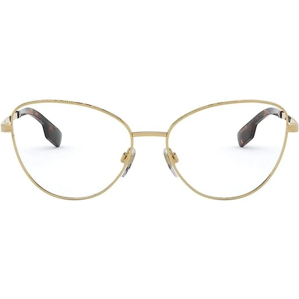 商品Burberry|Burberry Women's Eyeglasses - Gold Cat Eye Frame Demo Lens | BURBERRY 0BE1341 1017,价格¥577,第2张图片详细描述