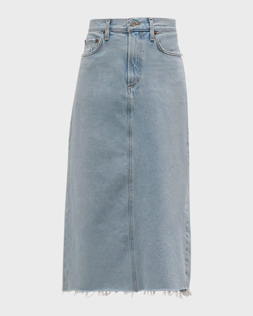 商品AGOLDE|Della Denim Midi Skirt,价格¥697,第1张图片