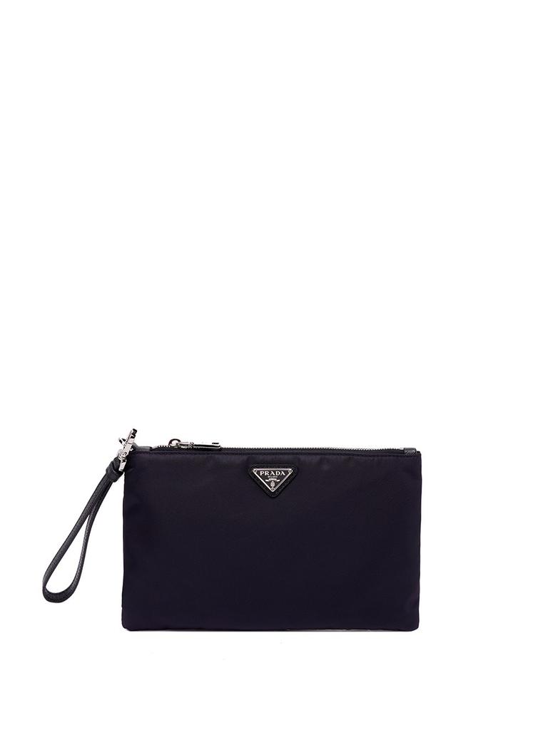 Prada `Re-Nylon` And Saffiano Leather Pouch商品第1张图片规格展示