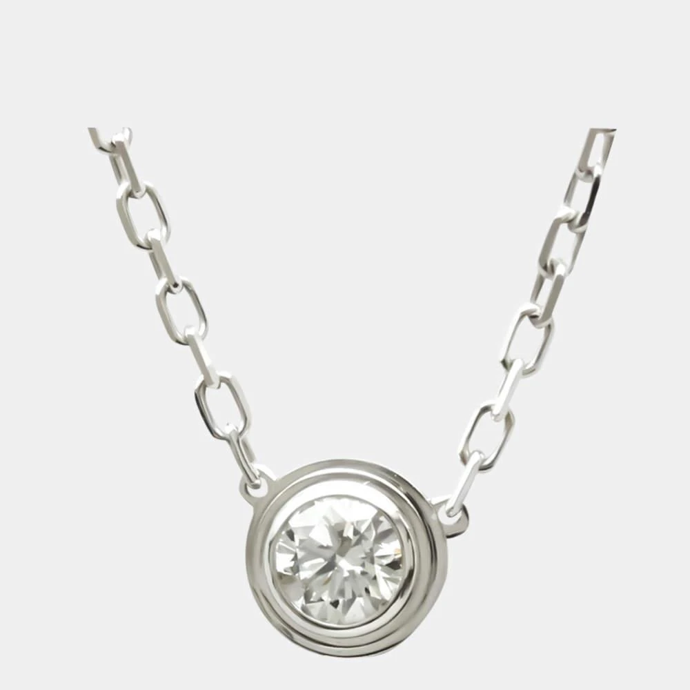商品[二手商品] Cartier|Cartier Diamants Legers De Cartier 18K White Gold Diamond Necklace,价格¥13208,第1张图片